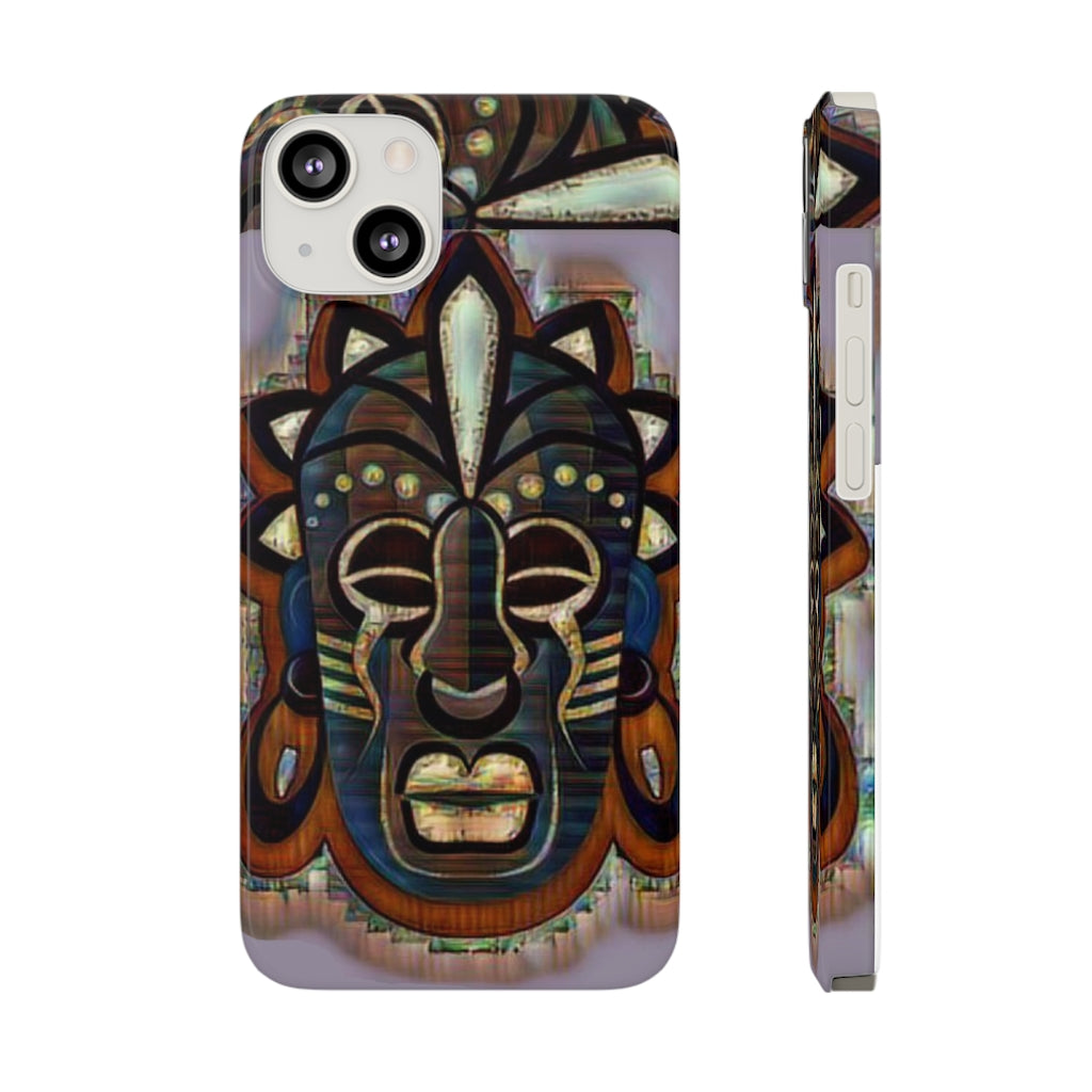 Tribal African ( Link) Mask Slim Phone Cases, Case-Mate