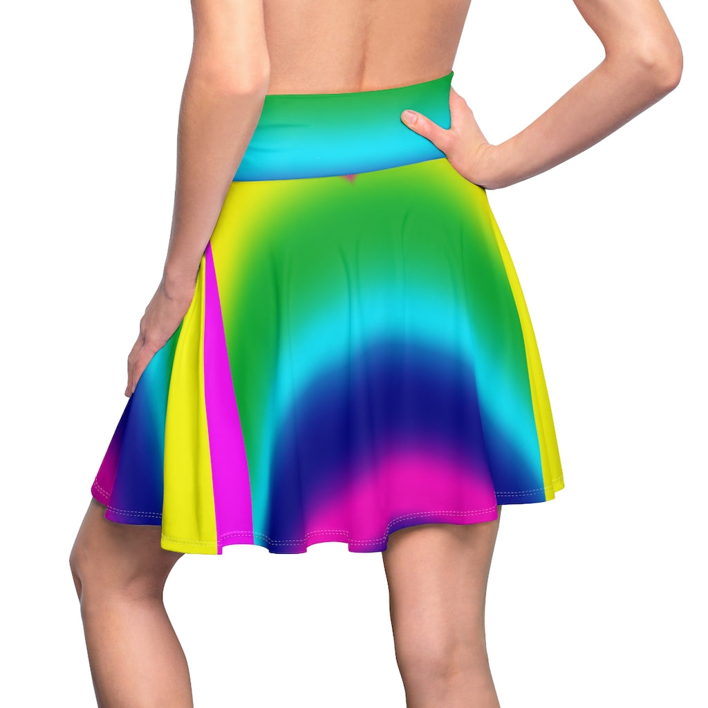 Rainbow Point  Women's Skater Skirt