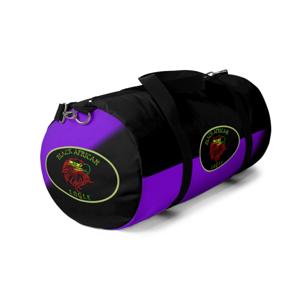 Black African Eagle (Black & Purple) Duffel Bag