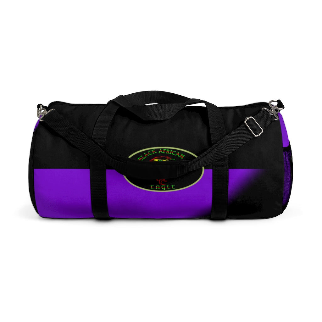 Black African Eagle (Black & Purple) Duffel Bag