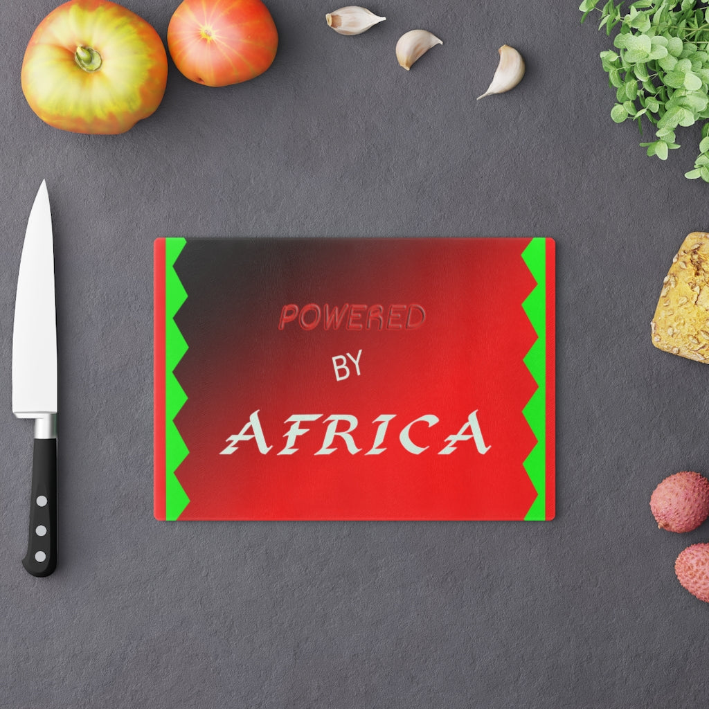 "Powered By Africa" Cutting Board