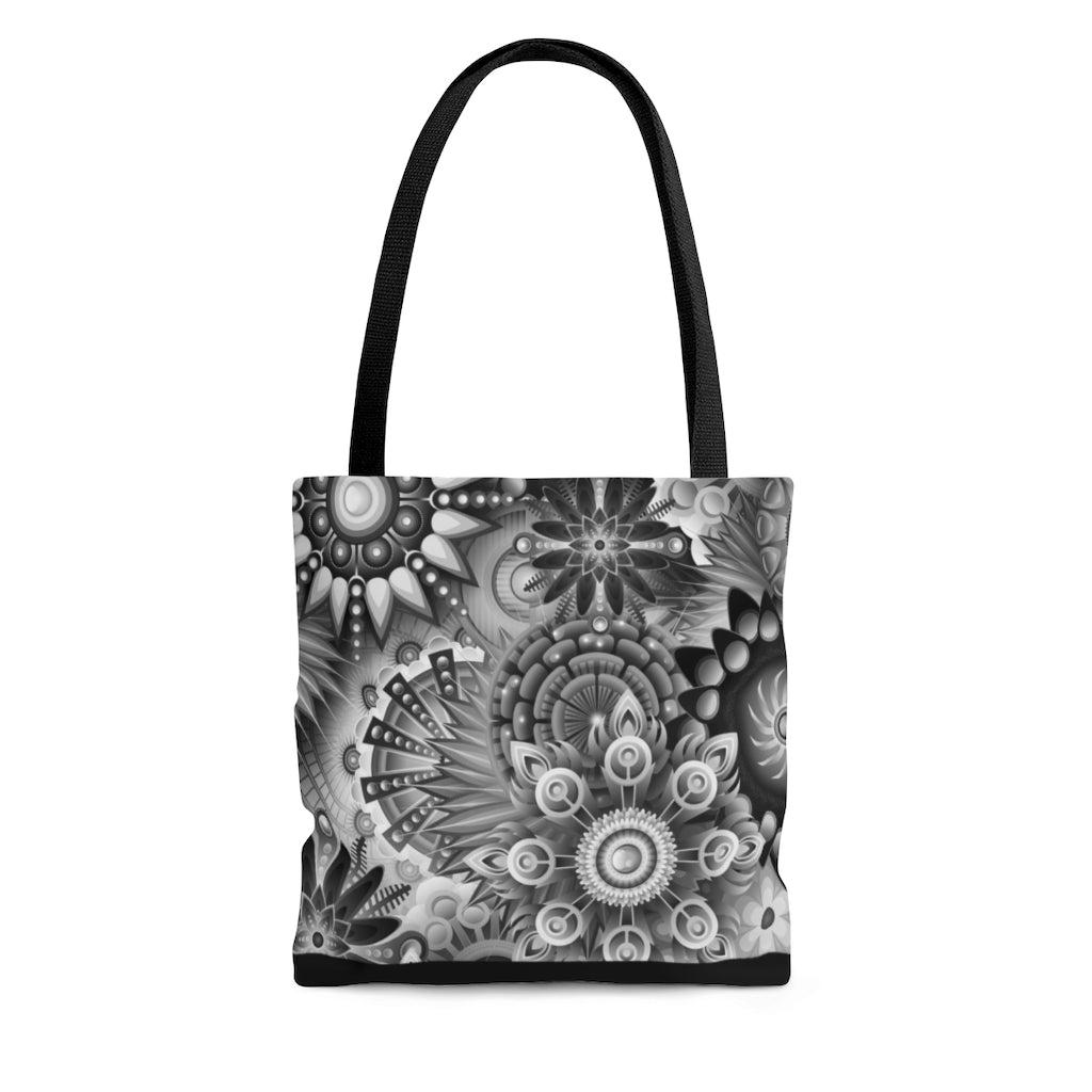 Mandalas-Silver Tote Bag