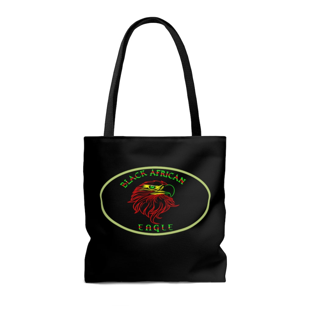 Black African Eagle (Black) Tote Bag