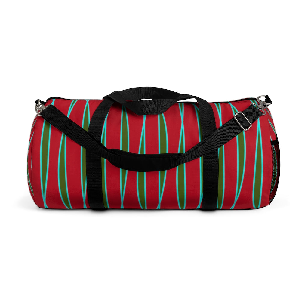 Light Ribbons (Red) Duffel Bag