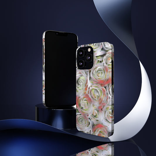 White Roses Slim Phone Cases, Case-Mate