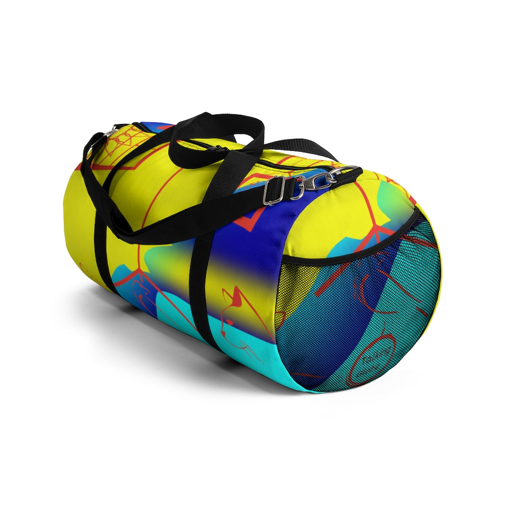 Cat Bird Conversation Duffel Bag