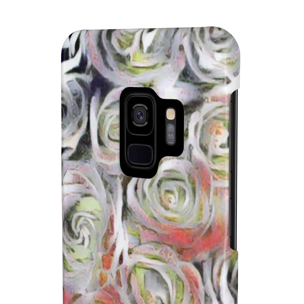 White Roses Slim Phone Cases, Case-Mate