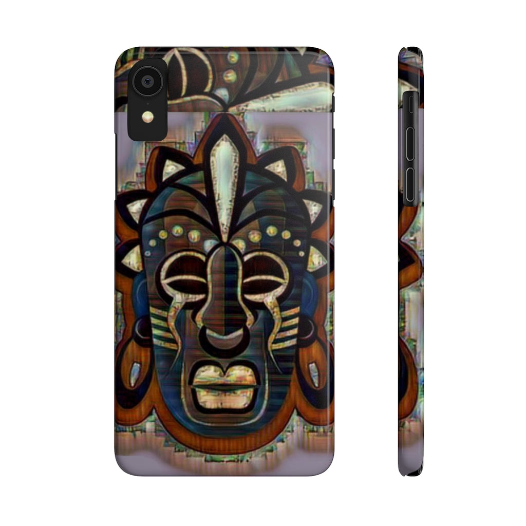 Tribal African ( Link) Mask Slim Phone Cases, Case-Mate