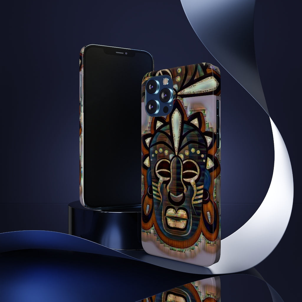 Tribal African ( Link) Mask Slim Phone Cases, Case-Mate