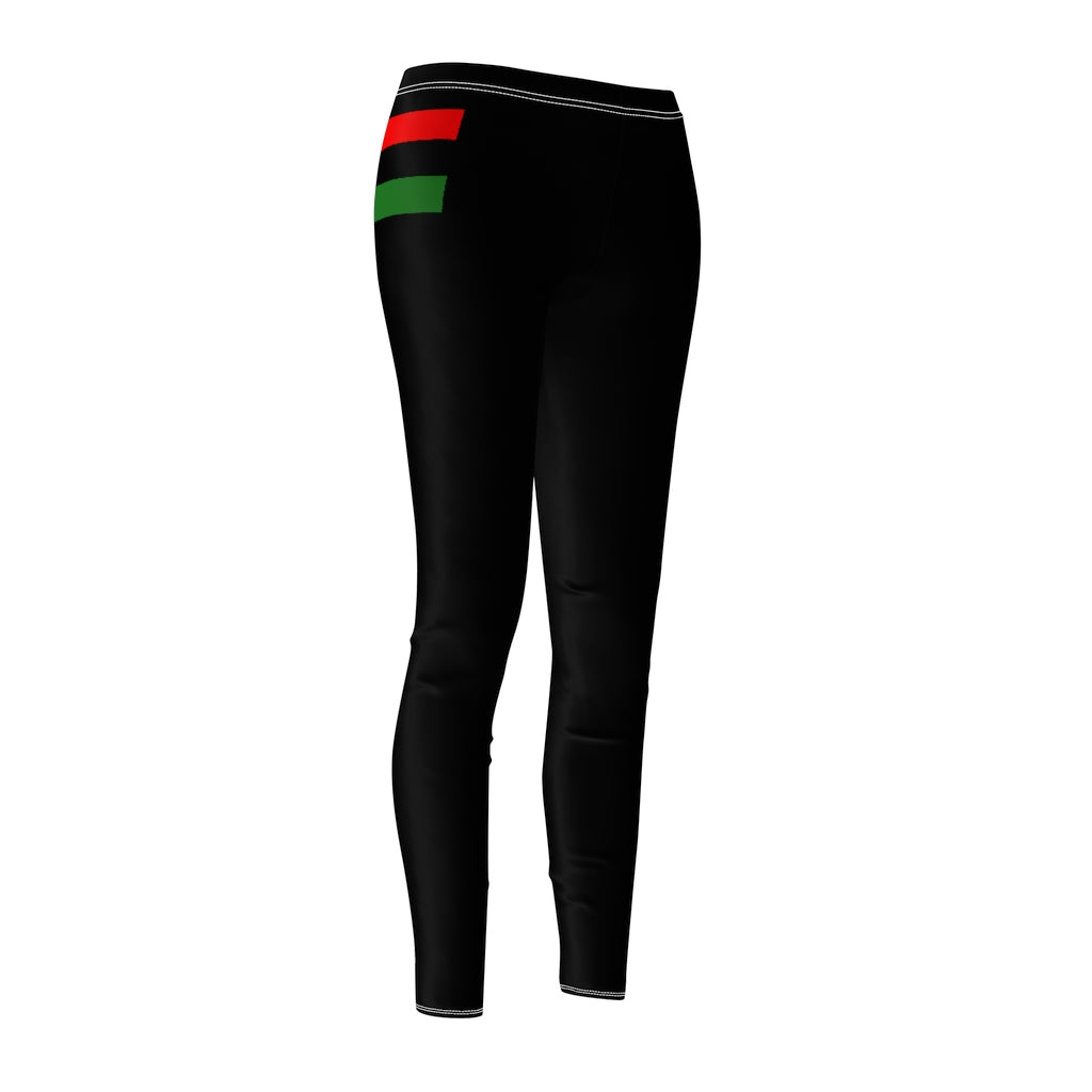 African Flag  Women's Cut & Sew Casual Leggings