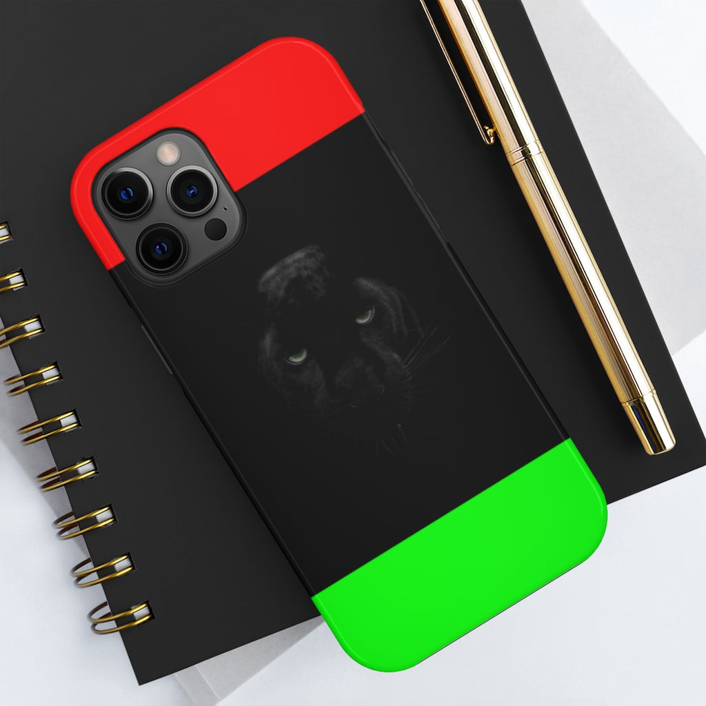 African Flag W Panther Tough Phone Cases, Case-Mate