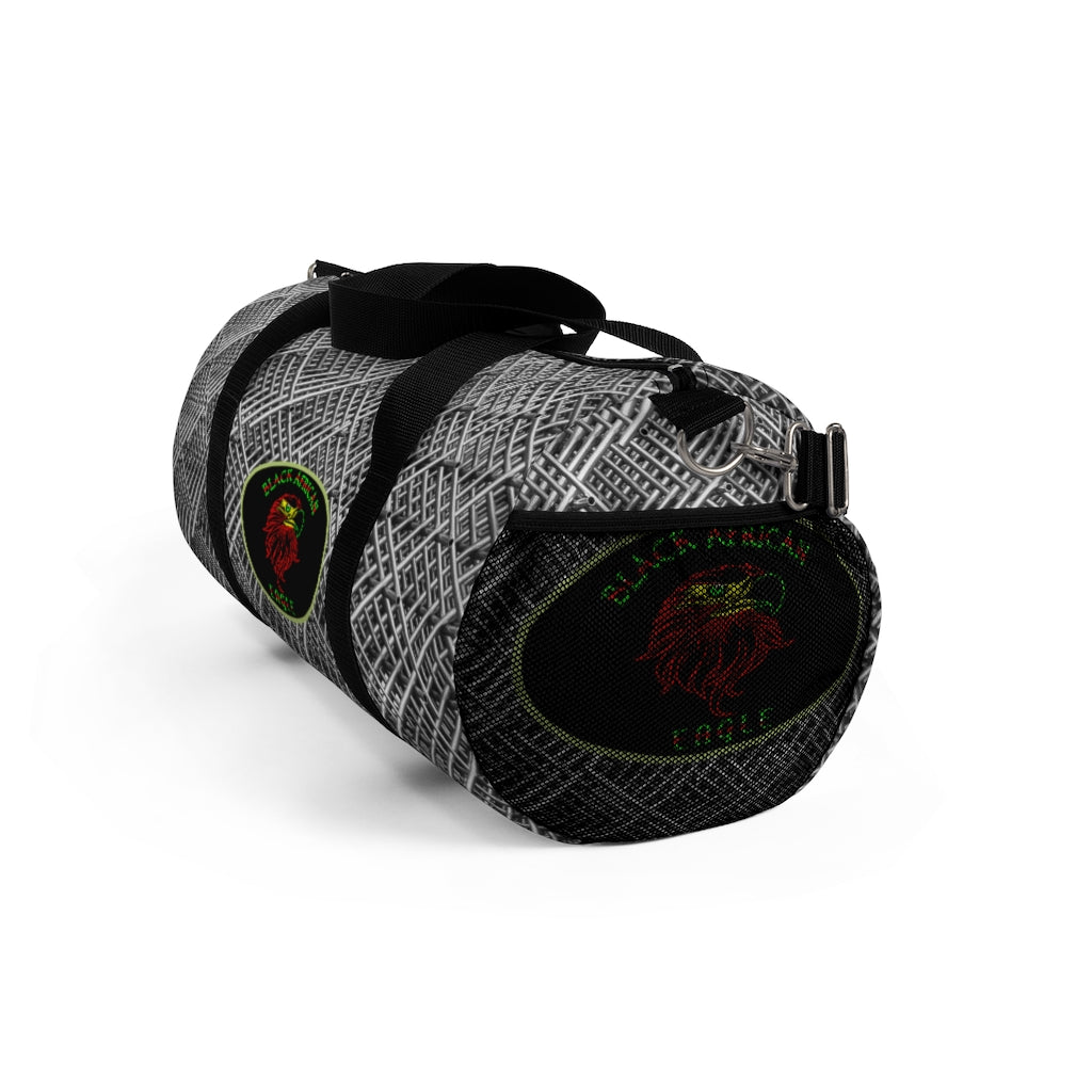 Black African Eagle (Metal Pattern ) Duffel Bag