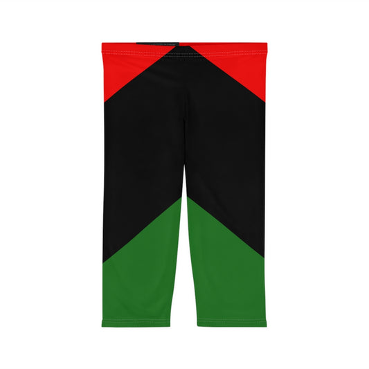 Pan African Flag Women’s Capri Leggings (AOP)