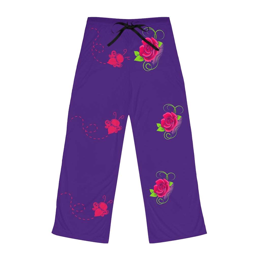 Bee & Flower ( Purple) Women's Pajama Pants