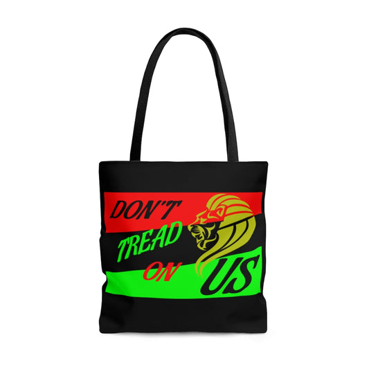 AFRICAN DON'T TREAD ON US FLAG (Black) Tote Bag