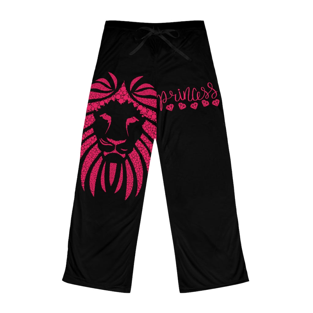 Princess Lion Women's Pajama Pants (Black)