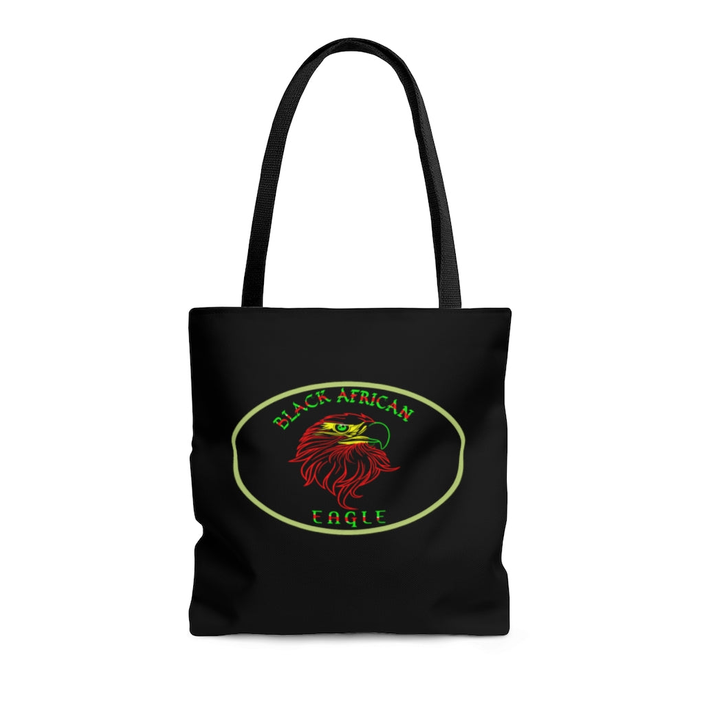 Black African Eagle (Black) Tote Bag