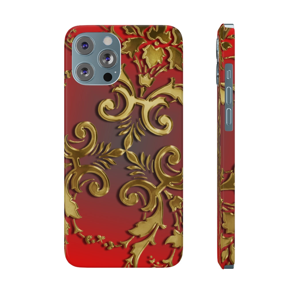 Golden Leaves Slim Phone Cases, Case-Mate