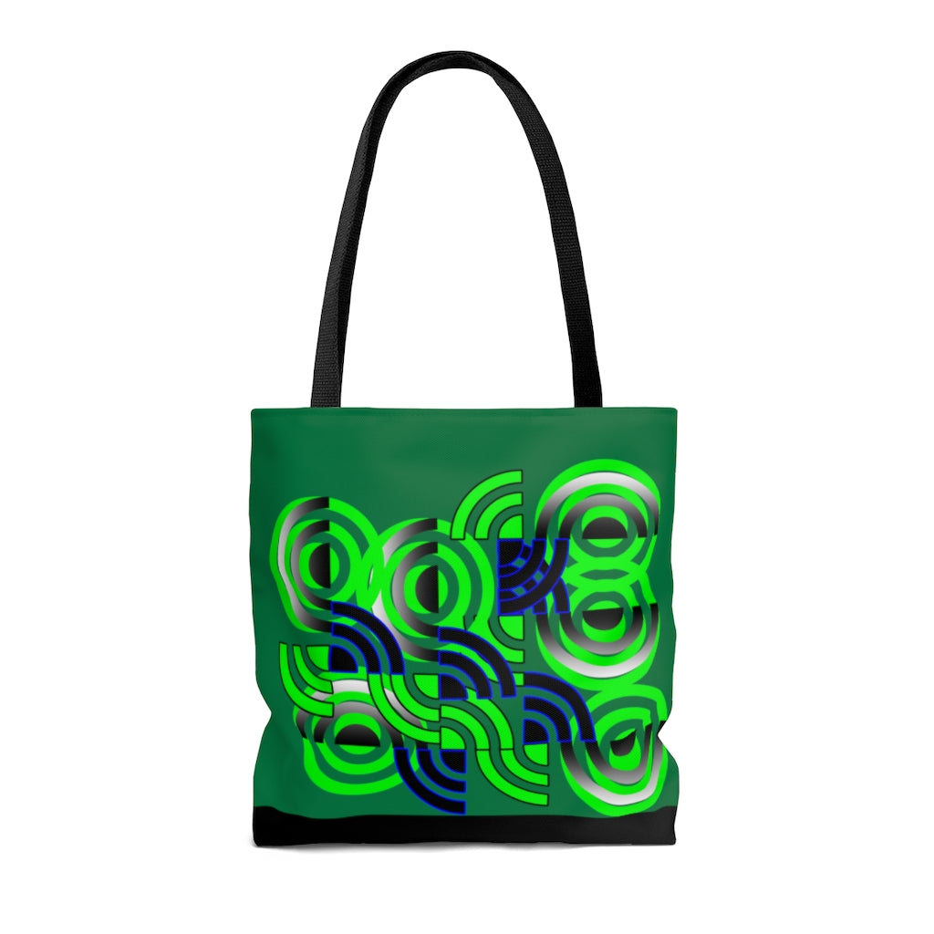 Round About (Green) Tote Bag