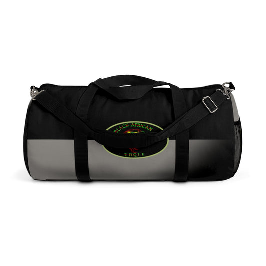 Black African Eagle (Black & Silver) Duffel Bag