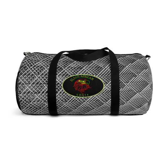 Black African Eagle (Metal Pattern ) Duffel Bag