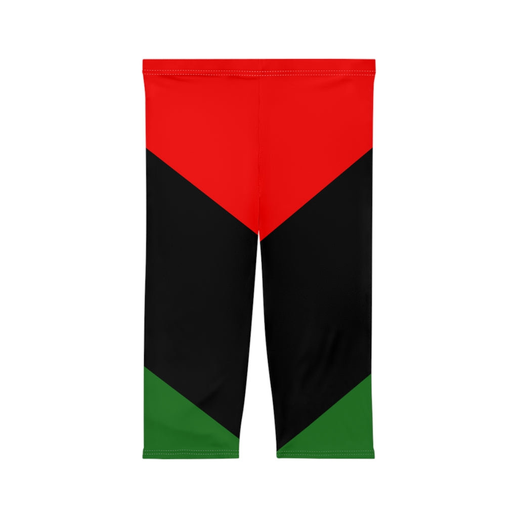 Pan African Flag Women’s Capri Leggings (AOP)