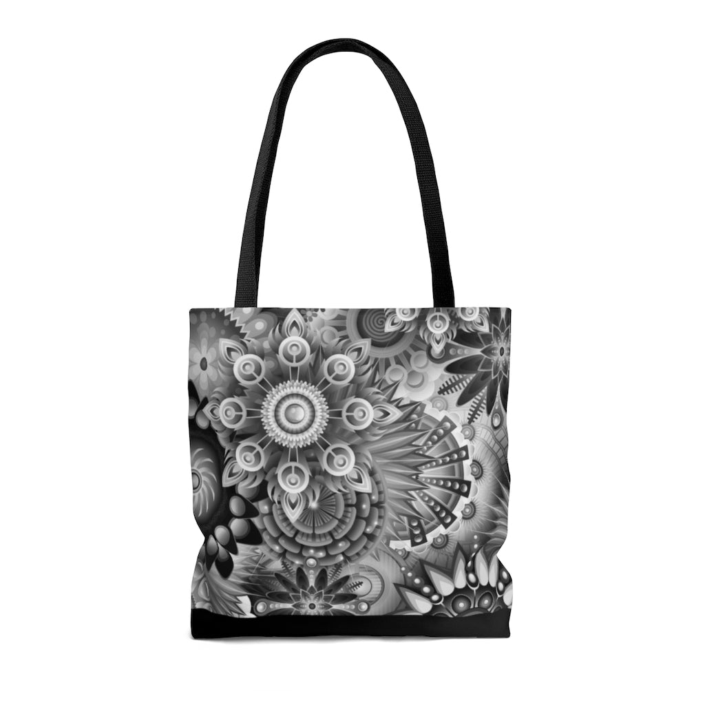 Mandalas-Silver Tote Bag