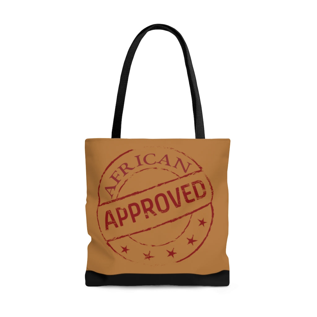 African Approved (Brown) Tote Bag