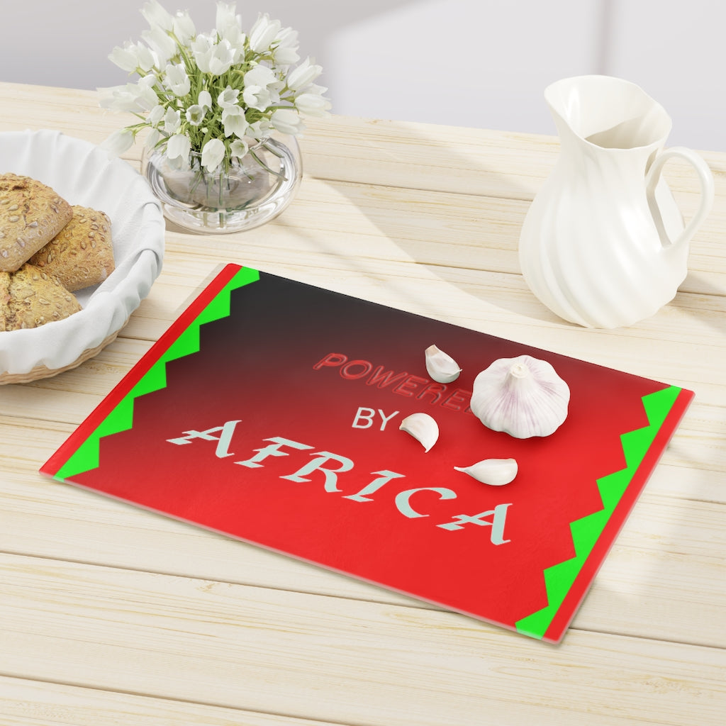 "Powered By Africa" Cutting Board