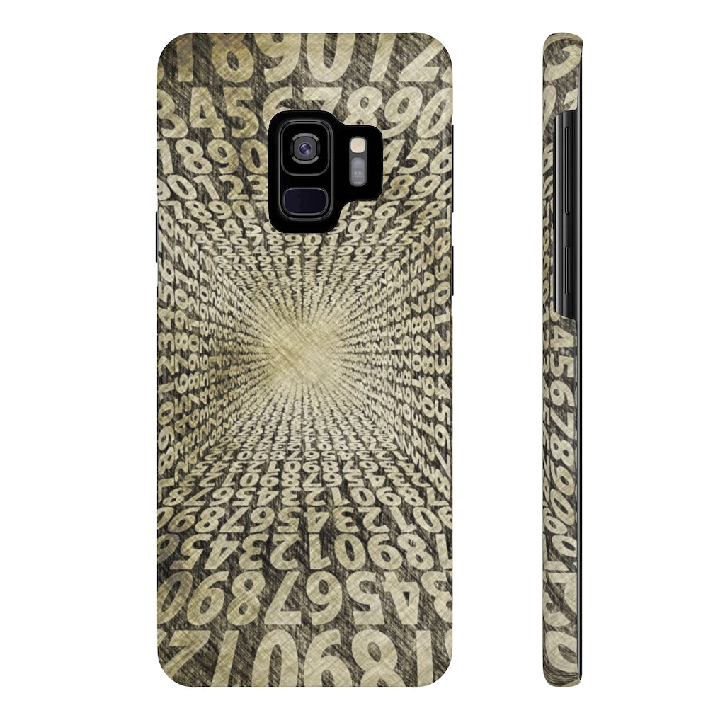 Numbers Run Slim Phone Cases, Case-Mate