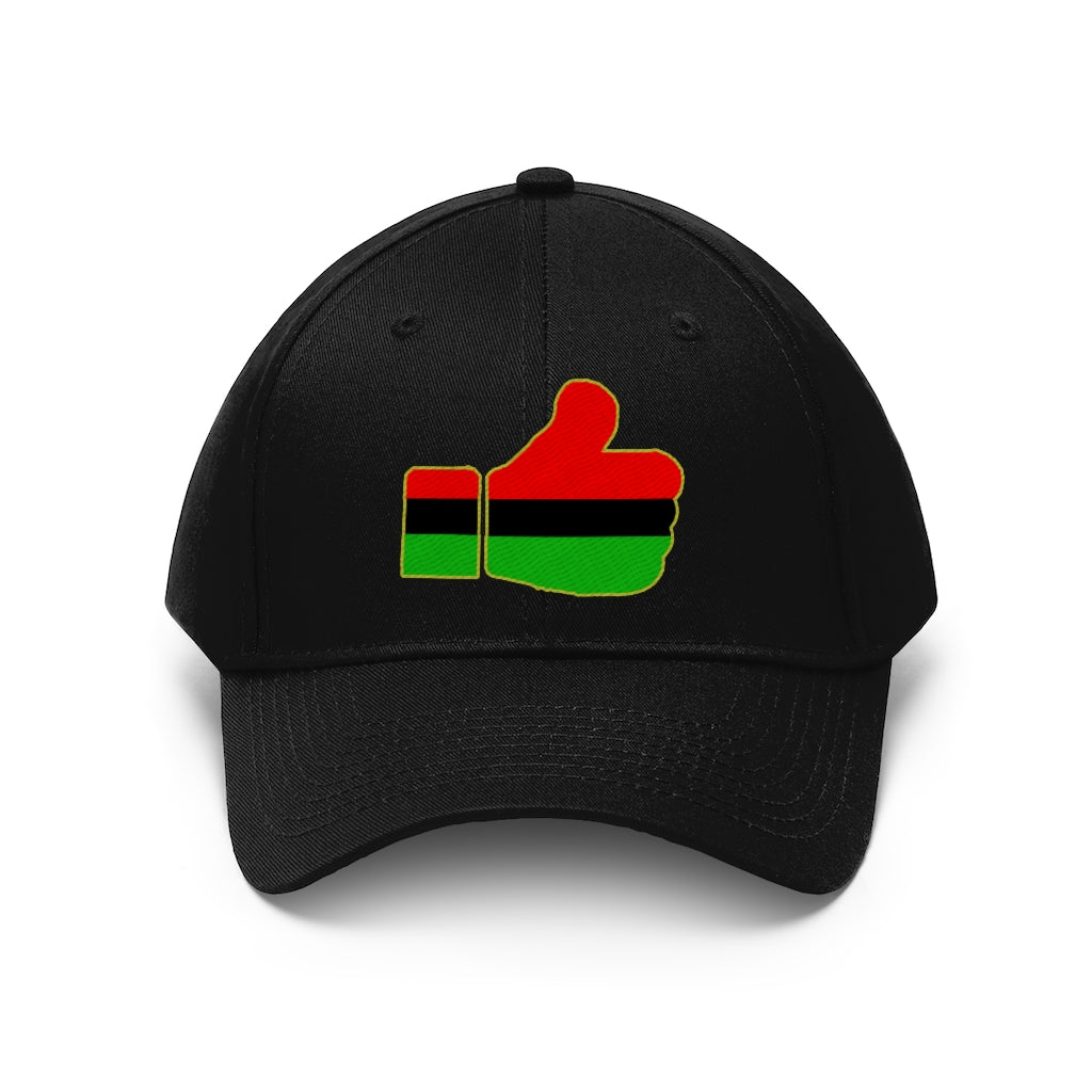 Pan African Thumbs Up   Unisex Twill Hat