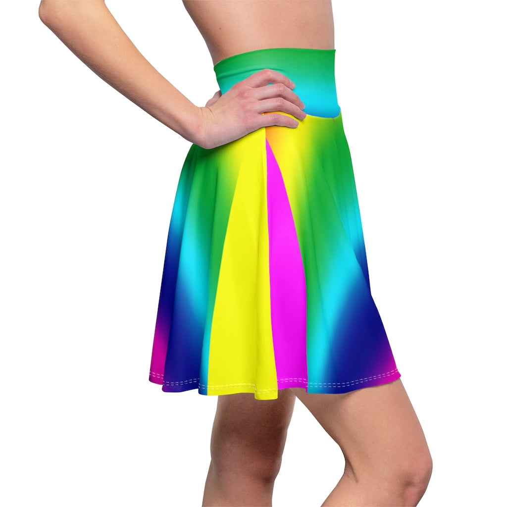 Rainbow Point  Women's Skater Skirt