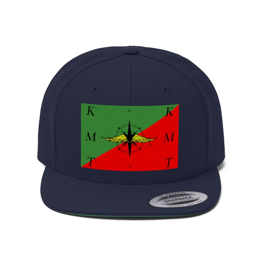 Compass With Green N Red Bill Hat