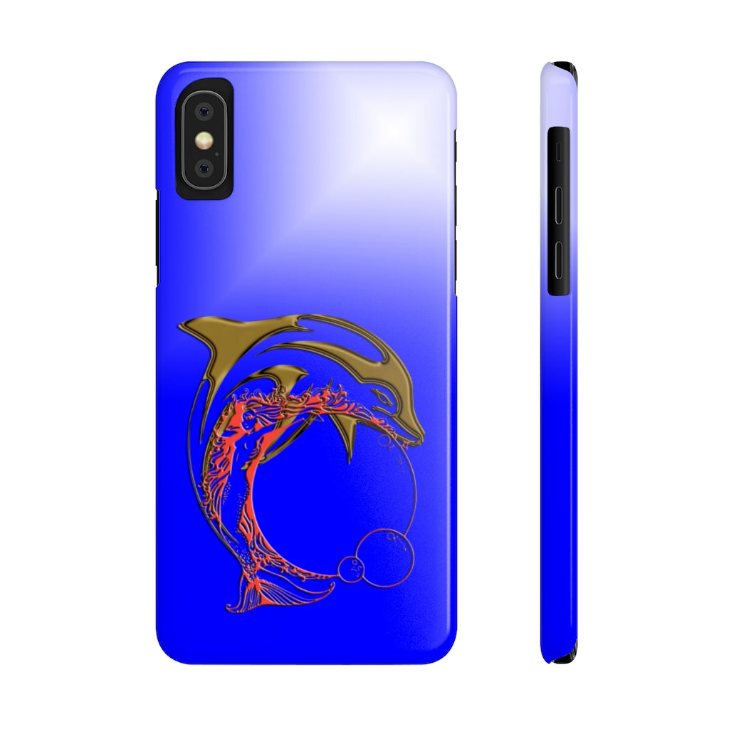 Dolphin W Mermaid Slim Phone Cases, Case-Mate