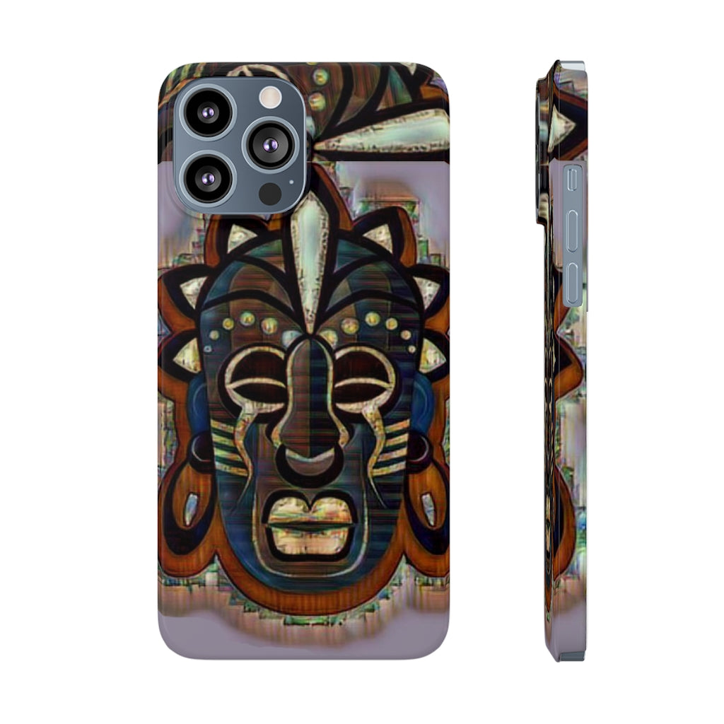 Tribal African ( Link) Mask Slim Phone Cases, Case-Mate