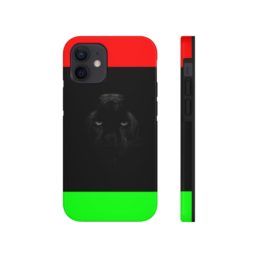 African Flag W Panther Tough Phone Cases, Case-Mate