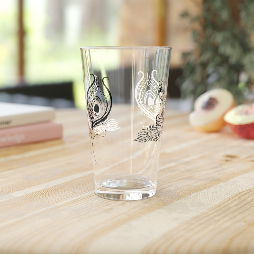 Peacock   Pint Glass, 16oz