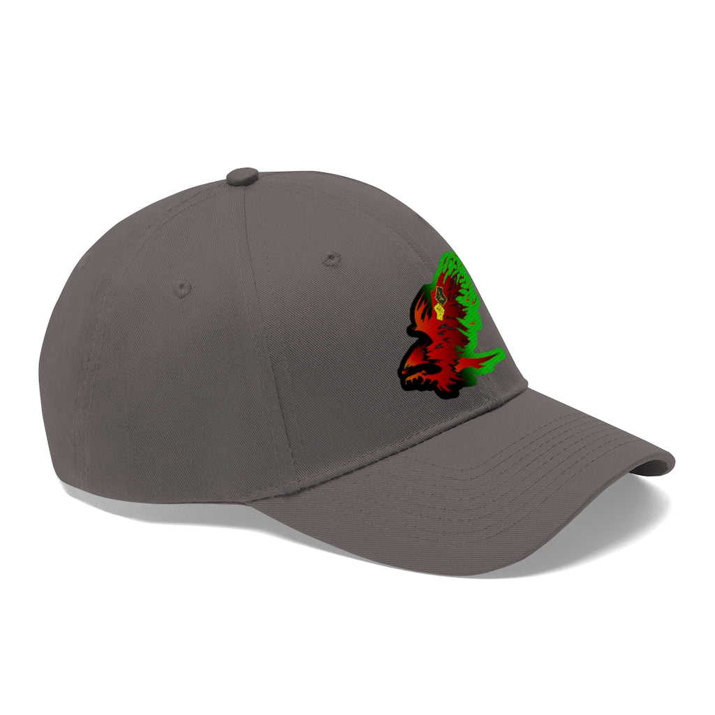 Afro Fire Bird Unisex Twill Hat