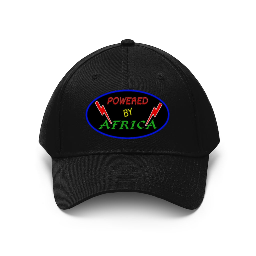 Powered by Africa   Unisex Twill Hat