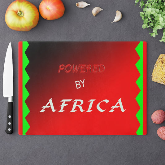 "Powered By Africa" Cutting Board