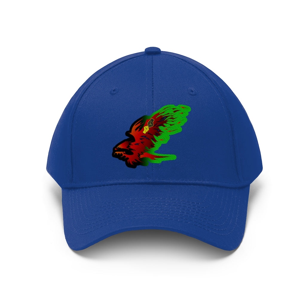 Afro Fire Bird Unisex Twill Hat