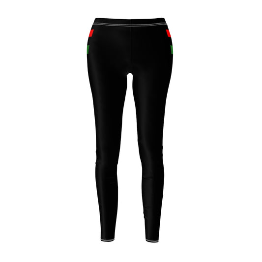 African Flag  Women's Cut & Sew Casual Leggings