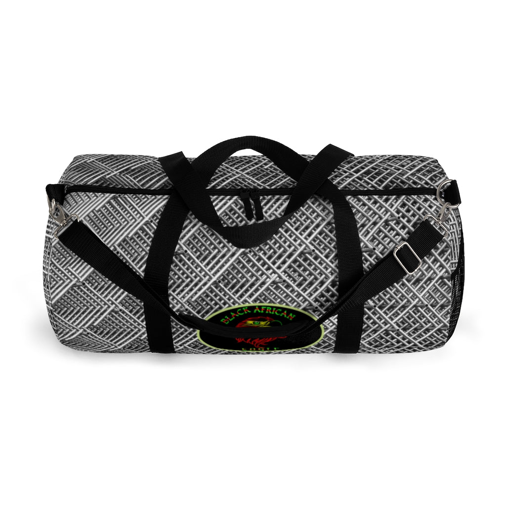 Black African Eagle (Metal Pattern ) Duffel Bag