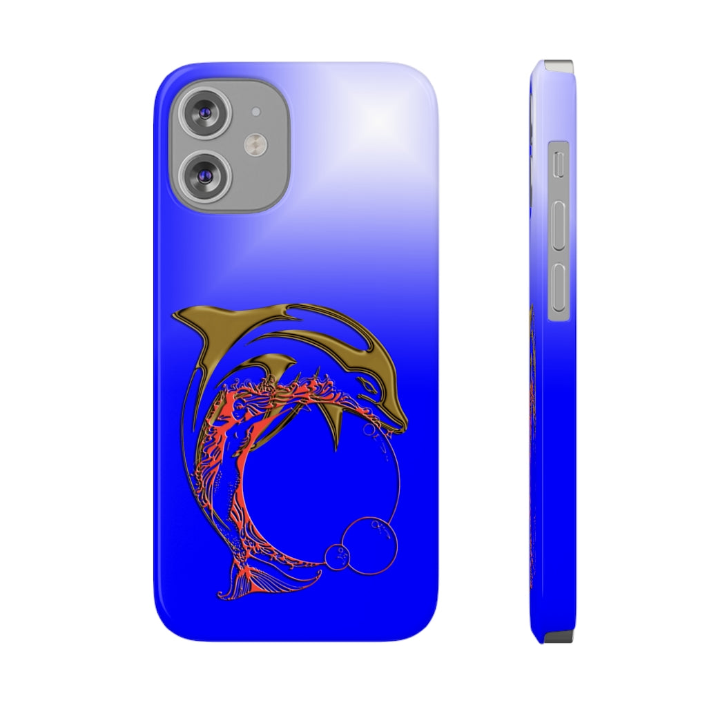 Dolphin W Mermaid Slim Phone Cases, Case-Mate