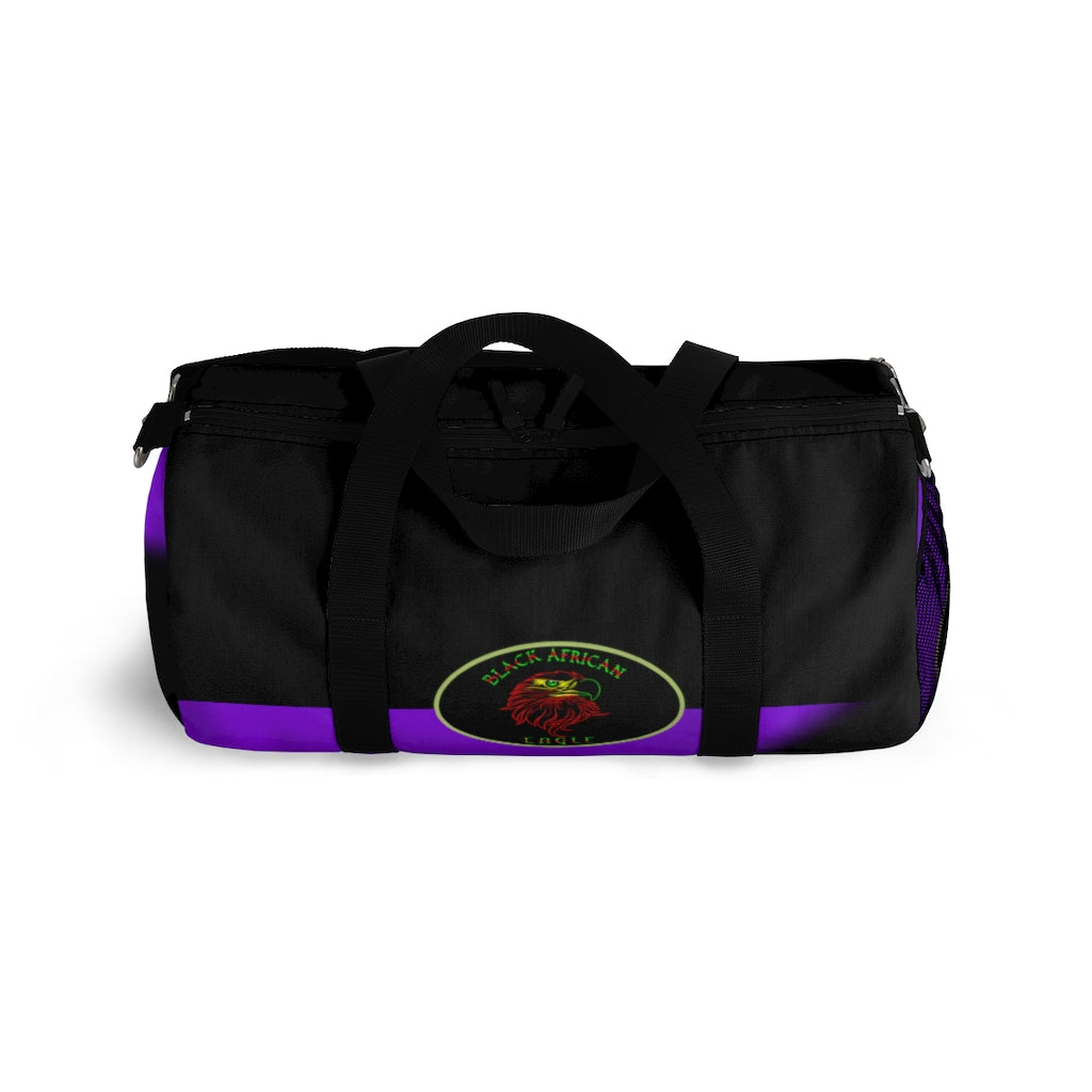 Black African Eagle (Black & Purple) Duffel Bag