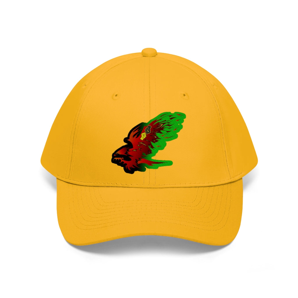 Afro Fire Bird Unisex Twill Hat