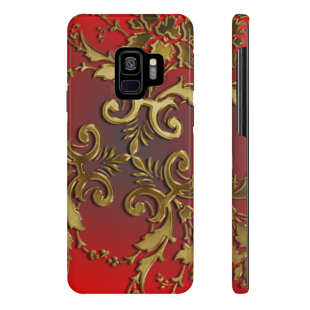 Golden Leaves Slim Phone Cases, Case-Mate