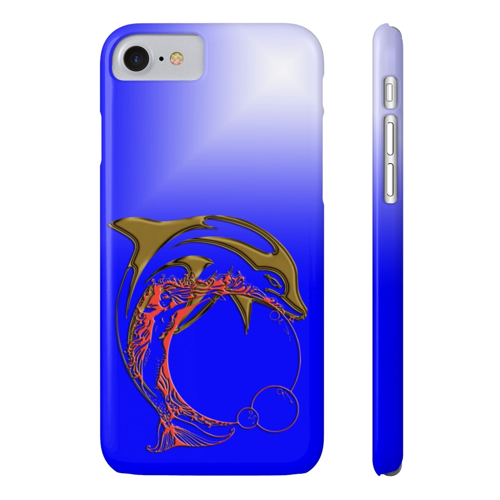 Dolphin W Mermaid Slim Phone Cases, Case-Mate