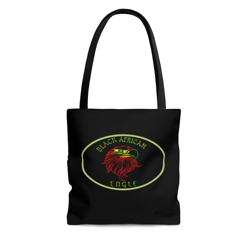 Black African Eagle (Black) Tote Bag