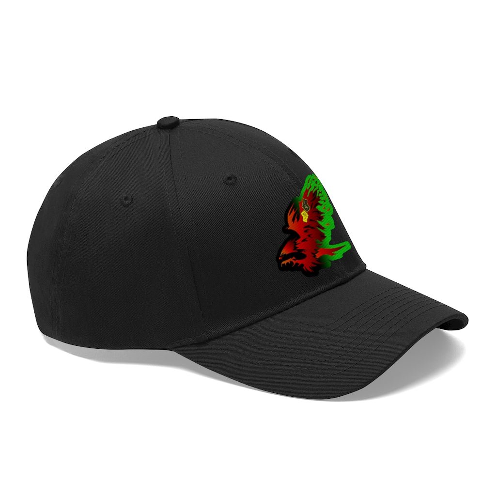 Afro Fire Bird Unisex Twill Hat